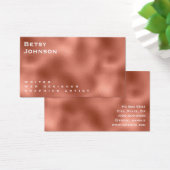 ミニマエレガントリスト銅メタリック・ビジネス・カード (デスク)