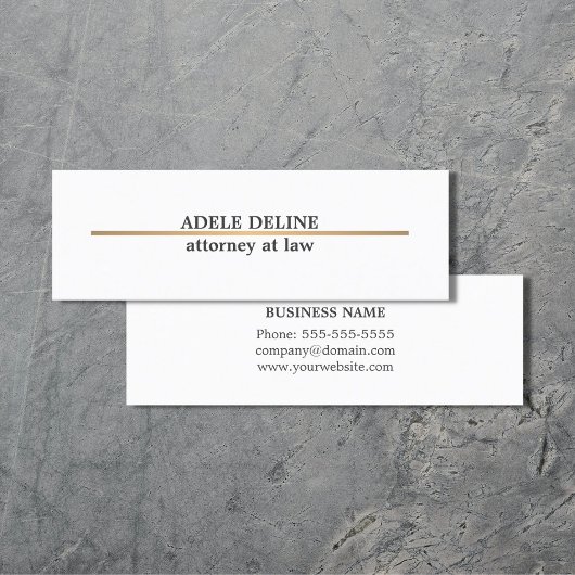 ミニマエレガントリスト銅線弁護士 スキニー名刺