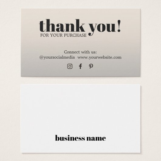 ミニマエレガントリスト黒フェイク銀ありがとう (正面&裏面)