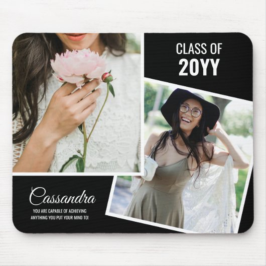 ミニマエレガントリスト2写真卒業 マウスパッド (正面)