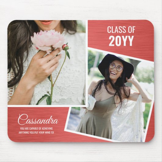 ミニマエレガントリスト2写真卒業 マウスパッド (正面)