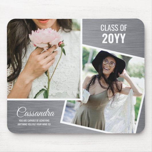 ミニマエレガントリスト2写真卒業 マウスパッド (正面)