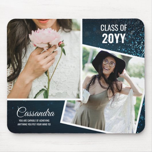 ミニマエレガントリスト2写真卒業 マウスパッド (正面)
