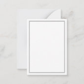 ミニマエレガントリスト3文字モノグラム ノートカード (裏面)