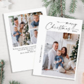 ミニマエレガントリスト4 PHOTOクリスマスグリーティング シーズンカード