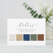 ミニマエレガントリスト5色結婚の服装 エンクロージャーカード (スタンド正面)