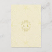 ミニマエレガントリスト・ゴールデン・フローラ結婚ズ エンクロージャーカード (裏面)