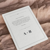 ミニマエレガントリスト・シック結婚ズ サンキューカード