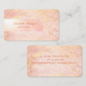 ミニマエレガントリスト,シンプルバラ大理石 名刺 (正面/裏面)