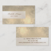 ミニマエレガントリスト，ストライプの，光沢 名刺 (正面/裏面)