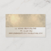ミニマエレガントリスト，ストライプの，光沢 名刺 (裏面)