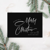 ミニマエレガントリスト・ハンド書ズ・メリー・クリスマス シーズンカード