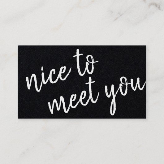 ミニマエレガントリスト、ブラック・クラフトに出会う 名刺 (正面)