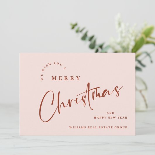 ミニマエレガントリスト・メリー・クリスマ企業のス シーズンカード (スタンド正面)