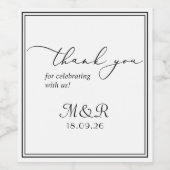 ミニマエレガントリスト・モノグラム ワインラベル (シングルラベル)