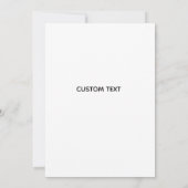 ミニマエレガントリスト・リハーサル・ディナー・招待状 招待状 (裏面)