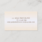 ミニマエレガントリスト、光沢、シンプル 名刺 (裏面)