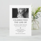 ミニマエレガントリスト – 写真 – ライフお祝い 招待状 (スタンド正面)