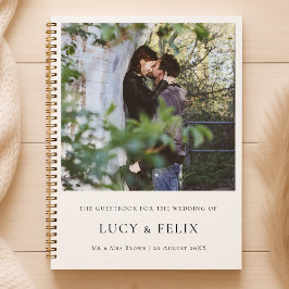 ミニマエレガントリスト | Chic Photo 結婚's Guest Book ノートブック