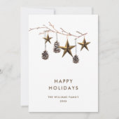 ミニマエレガントリストBohoメリークリスマスグリーティング シーズンカード (正面)