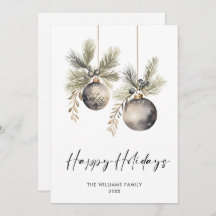 ミニマエレガントリストBohoメリークリスマスグリーティング