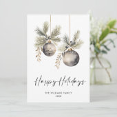 ミニマエレガントリストBohoメリークリスマスグリーティング シーズンカード (スタンド正面)