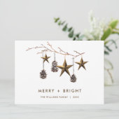 ミニマエレガントリストBohoメリークリスマスグリーティング シーズンカード (スタンド正面)