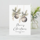 ミニマエレガントリストBohoメリークリスマスグリーティング シーズンカード (スタンド正面)