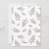 ミニマエレガントリストBohoメリークリスマスグリーティング シーズンカード (裏面)