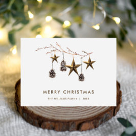 ミニマエレガントリストBohoメリークリスマスグリーティング シーズンカード