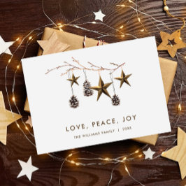 ミニマエレガントリストBohoメリークリスマスグリーティング シーズンカード