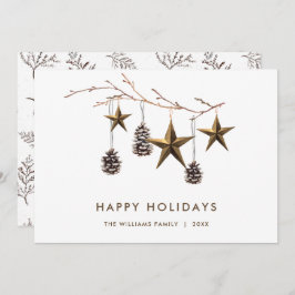 ミニマエレガントリストBohoメリークリスマスグリーティング シーズンカード