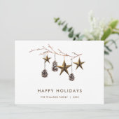 ミニマエレガントリストBohoメリークリスマスグリーティング シーズンカード (スタンド正面)