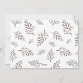 ミニマエレガントリストBohoメリークリスマスグリーティング シーズンカード (裏面)