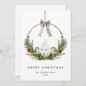 ミニマエレガントリストBoho Christmas Composition シーズンカード (正面/裏面)