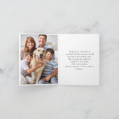 ミニマエレガントリストBoho Merry Christmas Photo シーズンカード (内部)