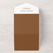 ミニマエレガントリストBoho Western Cowboy's 結婚 All オールインワン招待状 (外側)