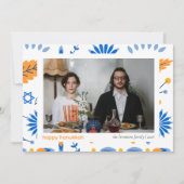 ミニマエレガントリストHappy Hanukkahファミリー1写真 シーズンカード (正面)