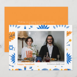 ミニマエレガントリストHappy Hanukkahファミリー1写真 シーズンカード