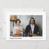 ミニマエレガントリストHappy Hanukkahファミリー1写真 シーズンカード (正面)
