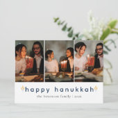 ミニマエレガントリストHappy Hanukkahファミリー3写真 シーズンカード (スタンド正面)