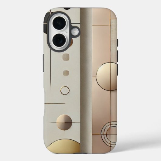 ミニマエレガントリストiPhoneケース – ラグジュアリー幾何学模様 Case-Mate iPhoneケース (裏面)