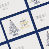 ミニマエレガントリストMerry Christmas Tree非写真 シーズンポストカード