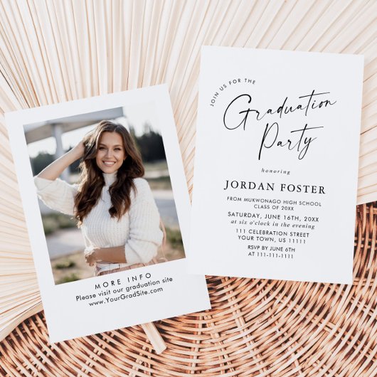 ミニマエレガントリストPHOTO卒業パーティー 招待状