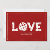 ミニマエレガントリストPickleballバレンタインデーのカード シーズンカード (正面)