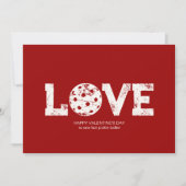 ミニマエレガントリストPickleballバレンタインデーのカード シーズンカード (正面)