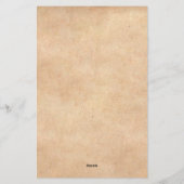 ミニマエレガントリストqrコード事業kraft brown 便箋 (裏面)