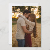 ミニマエレガントリストSage Green Creamの結婚写真 招待状 (裏面)