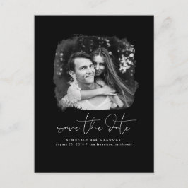 ミニマエレガントリストSave The Date Photo Anno 案内ポストカード