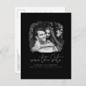 ミニマエレガントリストSave The Date Photo Anno 案内ポストカード (正面/裏面)